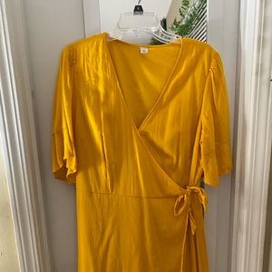 Yellow Wrap Dress